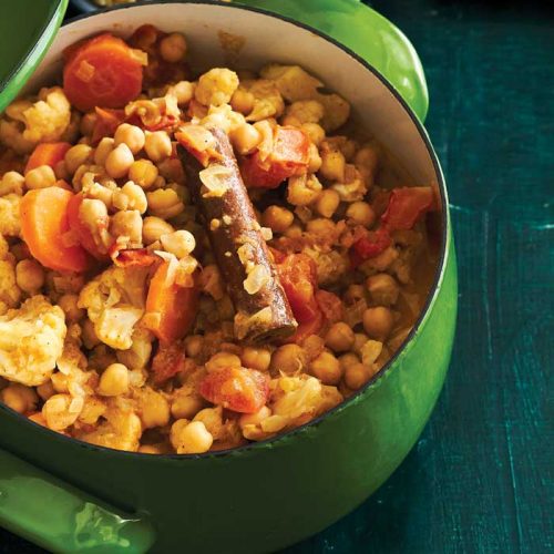 Massaman cauliflower and chickpea curry